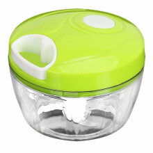 Manual Multifunctional Kitchen Robot 500ml Stainless Steel Green Detachable