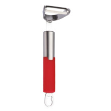 (Red/Silver) Peterhof Vegetable Peeler PH-12119-RD, Stainless Steel, Ergonomic Handle, Red, Efficient Kitchen Tool