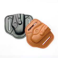 (Black) Custom Leather Sheath for Spyderco Paramilitary 2 - DIY Knife Accessory