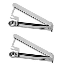 Stainless Steel Cherry/Olive Pitter 2-Pack, Silver, Easy to Use, Ergonomic, Cherry/Plum Seed Remover