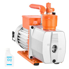 Pompe à Vide 7 CFM 198 L/min-Duoku-2 Étages à Palettes Rotatives, Compatible avec R134a, R22, R410a, R1234YF et R32, Huile Fournie