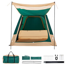Tenda Inflável para 4 Pessoas - Duoku - Tenda de Camping com Bomba Recarregável para Famílias e Trilhas, Verde