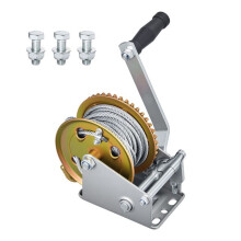 Winch Manual de Cable 726 kg-Duoku-con Cable de Acero de 10 m, para Barcos, Operaciones de Tracción, Equipado con Trinquete Bidireccional