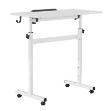 Mesa Ajustável em Altura 810x410 mm - Duoku - para Laptop e Uso Doméstico, Equipado com Rodas com Travão