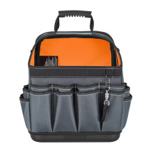 Saco de Ferramentas Aberto 335 mm-Duoku-para DIY, Manutenção e Obra, com Plástico Rígido e Alça Ajustável