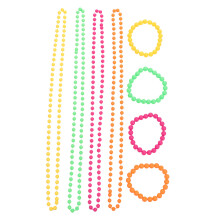 1Set Speelse Plastic Kralen Sieraden Set