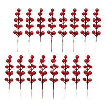 20St Faux Hulstbessen Rood Voor Woondecoratie En Kerstboom Versiering
