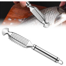 Stainless Steel Fish Scale Scraper 25x6cm Practical Kitchen Tool Corrosion Resistant Fish Descaler Efficient Scaling Kitchen Essential