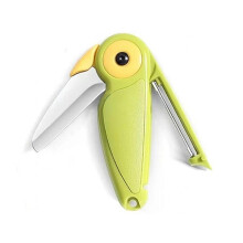 Household Fruit Knife Two-in-One Melon and Fruit Peeling Folding Knife Multifunctional Portable Bird Mini Knife