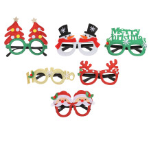 6St Glitter Kerstbrillen Set Voor Gezellige Feestversiering