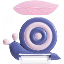 Purple Ceramic Fruit and Vegetable Peeler Snail Shape Manual Peeler Non-Slip Handle Ergonomic Kitchen Gadget Picnic Vegetable Peeler 1 Pack
