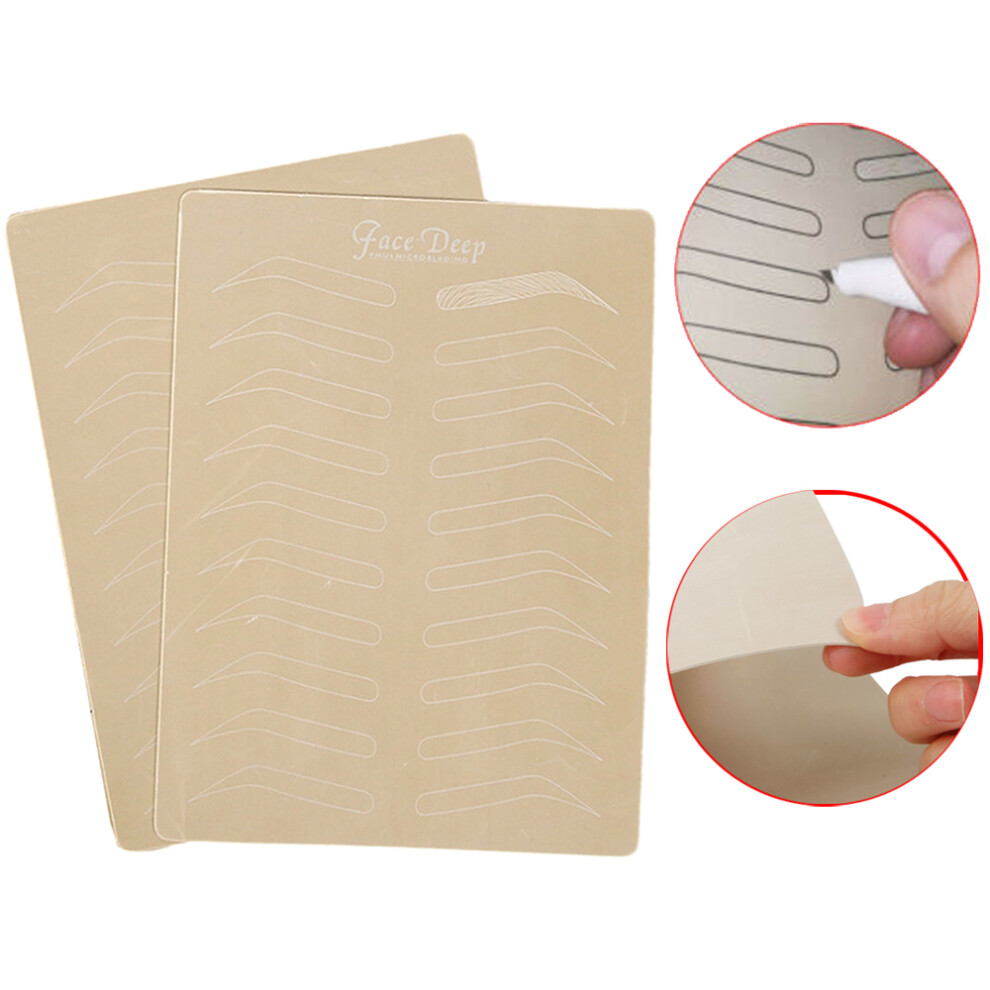 (1pcs) Practice Skin for Permanent Makeup: Eyebrow & Lips Tattoo Training Microblading