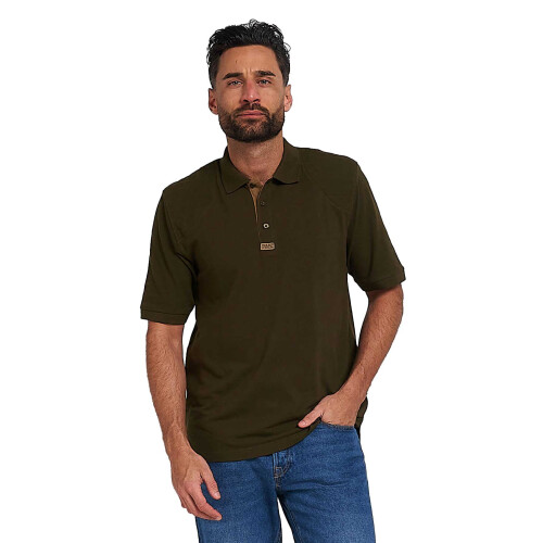 JACK PYKE JACK PYKE Sporting Short Sleeve Polo Shirt Green Medium