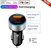 Fast Car Charger with USB-C to 8 Pin Cable for iPhone 12, 11 Pro Max, XS, XR