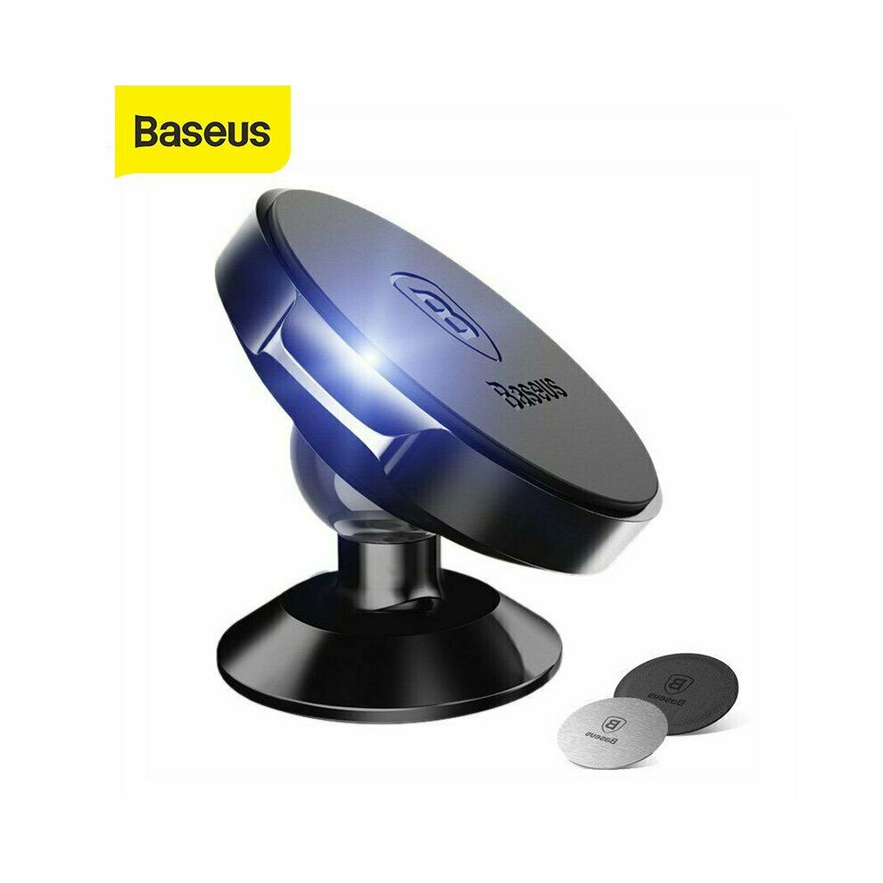 (Black) Baseus Universal 360?? Rotating Magnetic Car Dashboard Phone Holder Stand Bracket Black 113121649260
