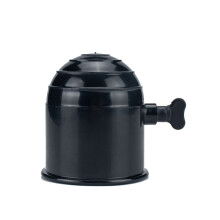 (Black) Universal 50MM Auto Tow Bar Ball Protective Cover Cap Hitch for Caravan Trailer
