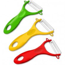 Ceramic Vegetable Cutter Set of 3, Ergonomic Design, Rust-Resistant, Multi-Color