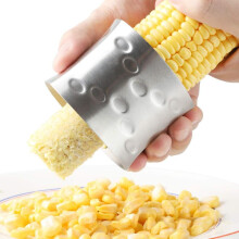 Decojitor porumb / Corn Stripper 304 Stainless Steel, Double Serrated Blade, Ergonomic Non-Slip Design, Silver, 1 Piece