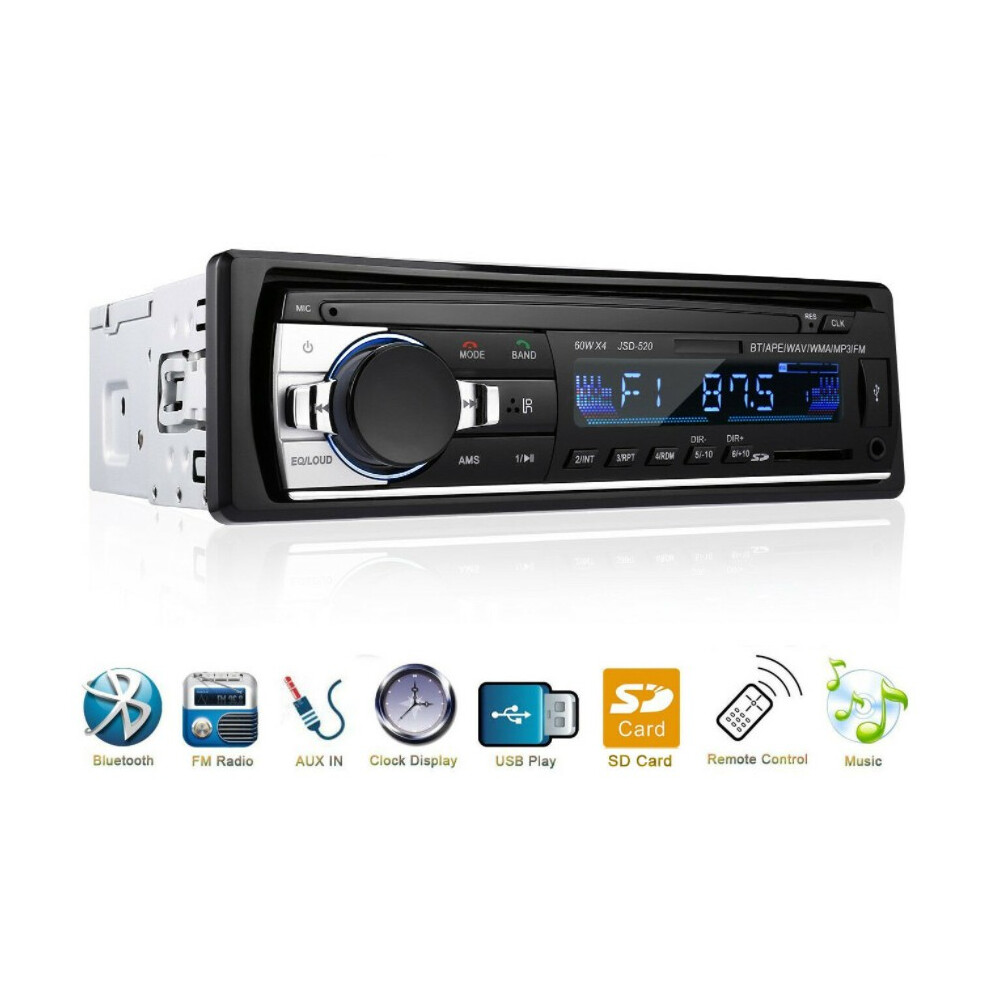 Bluetooth-Compatible In-Dash Car Stereo With Fm, Aux, Sd, Usb, Mp3 Radio Player 113121659283