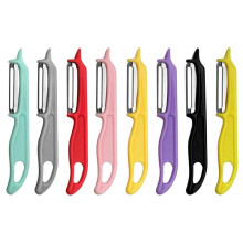 Stainless Steel Vegetable Chopper Ergonomic Handheld Mandoline Slicer Multi-Color Plastic Handle 1-Pack