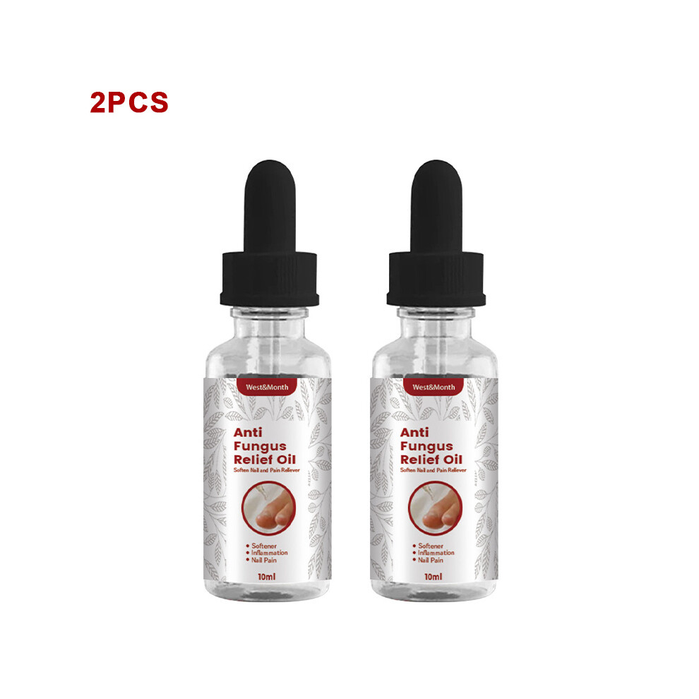 (2Pcs) 10Ml Anti-Fungal Relief Oil For Toenail Onychomycosis, Infection Repair & Care 413590198598