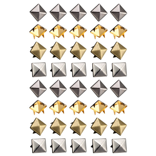 400St Vierkante Legering Kleding Ringen DIY Spikes Accessoires