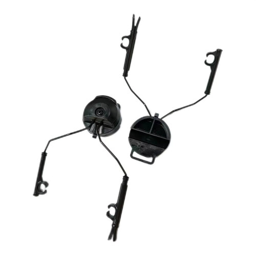 (Black) Tactical Headset Bracket Helmet ARC Rail Adapter For Comta II Series Headset 2