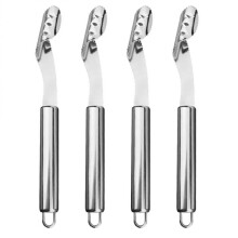 Stainless Steel Pepper Corer Set of 4, Silver, 22.80x1.50x1.50cm, Kitchen Gadget