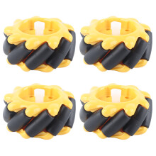 Mecanum-Rad 60mm 2 Paar für Fahrzeug Zubehör