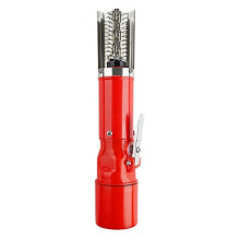 Stainless Steel Electric Fish Scale Scaler, 28x5cm, Red, Quick Cleaning Tool for Kitchen