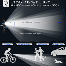 LED Fahrradrücklicht und Frontlicht