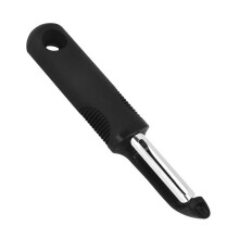 Fruit and Vegetable Peeler Stainless Steel Dual Rotating Blade 18.5x4.2 cm Black Kitchen Tool Sharp