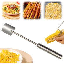 MAFHVV Corn Stripper Stainless Steel Ergonomic Design Easy Clean Silver 25cm