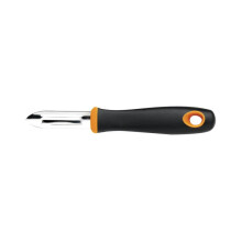 Fiskars Functional Form Fixed Blade Peeler, 6cm Stainless Steel Blade, Softouch Non-Slip Handle, Kitchen Vegetable Peeler, Ergonomic Design