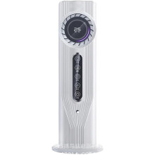 Raffrescatore d’aria da tavolo display digitale 6 velocità timer 6 ore ventilatore silenzioso bianco