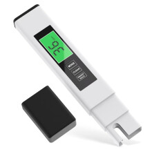 3-i-1 TDS EC-måler digital vanntester, tofarget bakgrunnsbelyst temperaturpenn for drikkevann og RO-systemer