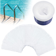 40er-Packung Poolskimmer-Filtersocken – Ultrafeines Netz für Aufstell- und Einbaupoolkörbe