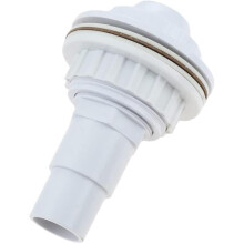 Ensemble complet de 2 raccords pour buses de refoulement de piscine - Entrée de 1,5 po, adaptateur mural robuste de 3,5 po de haut