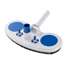 Aspirateur de piscine lesté et flexible - Outil de nettoyage de 33 cm avec raccord de tuyau pivotant et poils en nylon pour piscin