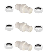 Kit de remplacement (lot de 3) : raccord pivotant de tuyau 9-100-3002 et écrou 9-100-3109 – Compatible avec les systèmes de nett