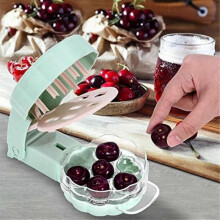 Curatator Cirese Multifunctional 6 Gauri Albastru 19.5x11x6cm - Cherry Pitter, Multi-Purpose Kitchen Tool