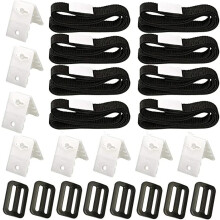 Kit de sangles pour enrouleur de couverture solaire (8 pièces) - Fixations universelles de rechange pour couverture avec languette
