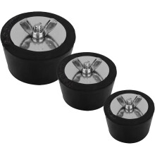3er-Pack Winterstopfen für Poolskimmer (2 bis 2,5 Zoll) – Gummirohr-Expansionsstopfen mit Edelstahlschraube für die Poolrücklaufl