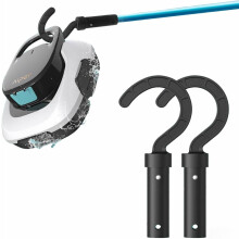Confezione da 2 ganci universali per robot pulitore per piscine - Compatibili con aspiratori senza filo, fuori terra e subacquei -
