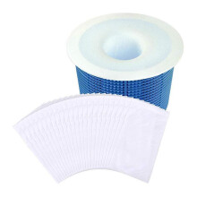 Universelle Poolskimmer-Filtersocken (60er-Pack) - Ultrafeines Siebgewebe zur Reinigung von Poolkörben