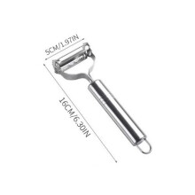 (18 cm) Stainless Steel Fruit Vegetable Peeler 5x16cm Kitchen Peeling Tool Potato Apple Carrot Peeler Durable Efficient