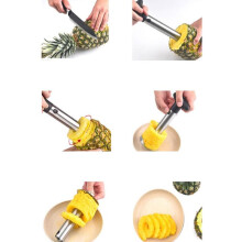 9x24cm Pineapple Cutter Stainless Steel Fruit Knife Corer Slicer Kitchen Tool