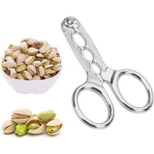 Stainless Steel Walnut Cracker Nut Opener Strong Kitchen Tool Manual Easy Clean Durable Silver