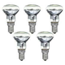 Lampadina per lampada lava E14 da 30 W con riflettore trasparente per stile retrò