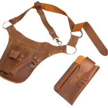 Ceinture porte-outils de jardin en cuir, sac de rangement utilitaire pour outils de jardinage, pratique et robuste